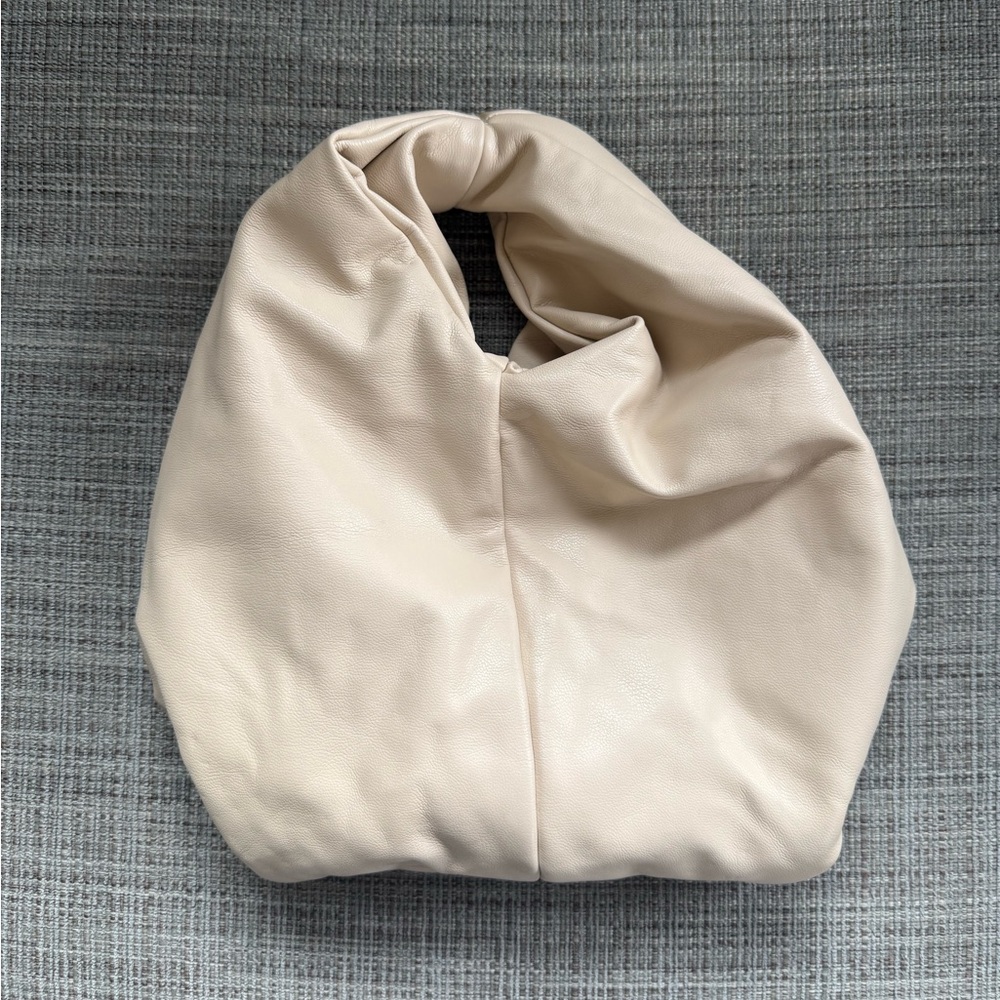 A.L.C. Cream Leather Knot-Style Bag